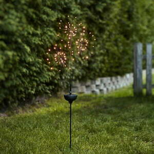 Firework Triple kültéri napelemes LED lámpa fehér diódákkal, magasság 95 cm - Star Trading kép