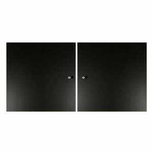 Fekete ajtó szett moduláris polcrendszerhez 2 db-os 32x33 cm Mistral Kubus - Hammel Furniture kép