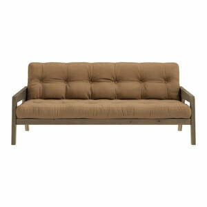 Barna kinyitható kanapé 204 cm Grab - Karup Design kép