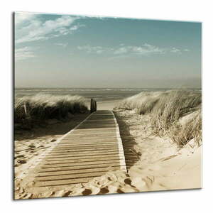 Glasspik Harmony Dunes fali kép, 30 x 30 cm - Styler kép