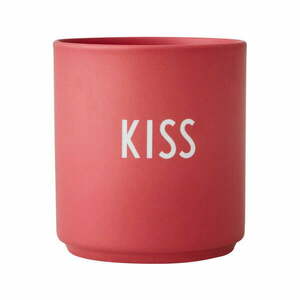 Kiss piros porcelánbögre, 300 ml - Design Letters kép