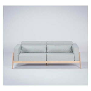 Fawn kékesszürke kanapé tölgyfából, 210 cm - Gazzda kép