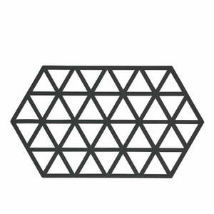 Triangles fekete szilikon edényalátét - Zone kép