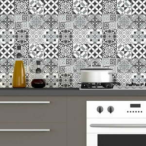 Elegant Tiles Shade of Gray 60 db-os falmatrica szett, 10 x 10 cm - Ambiance kép