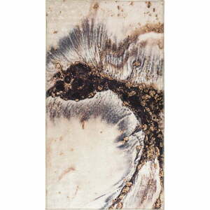 Barna-krémszínű mosható szőnyeg 80x50 cm - Vitaus kép