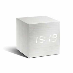 Fehér ébresztőóra LED kijelzővel - Gingko kép
