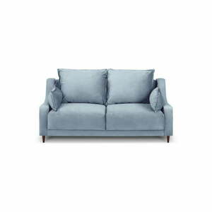 Freesia világoskék bársony kanapé, 150 cm - Mazzini Sofas kép