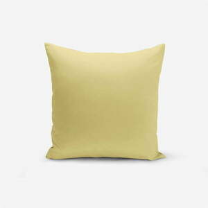 Düz mustársárga párnahuzat, 45 x 45 cm - Minimalist Cushion Covers kép