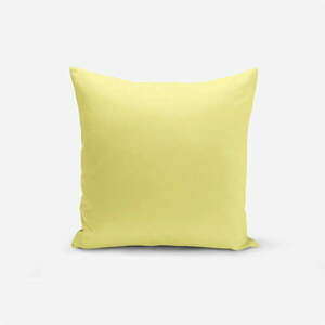 Sárga pamutkeverék párnahuzat, 45 x 45 cm - Minimalist Cushion Covers kép