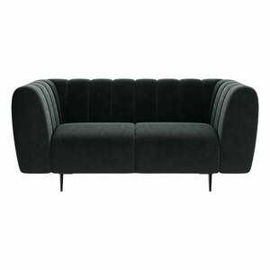 Shel sötétszürke bársony kanapé , 170 cm - Ghado kép