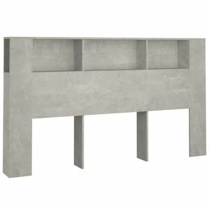 vidaXL betonszürke áthidaló szekrény 180x18, 5x104, 5 cm kép