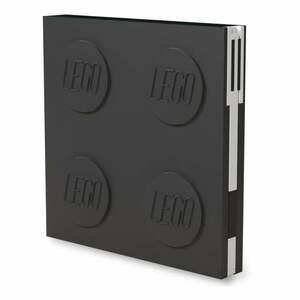 Fekete négyszögletes jegyzetfüzet zselés tollal, 15, 9 x 15, 9 cm - LEGO® kép