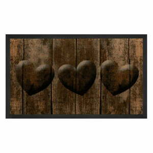 Hearts barna lábtörlő, 45 x 75 cm - Hanse Home kép