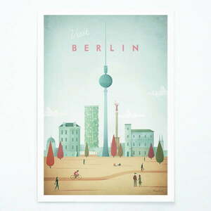 Poszter Berlin, 50x70 cm - Travelposter kép