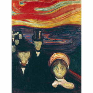 Edvard Munch - Anxiety másolat, 45 x 60 cm kép