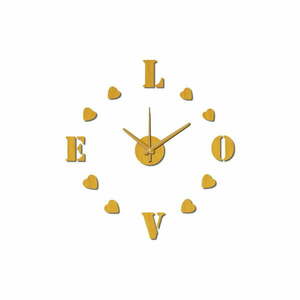 Love óra alakú falmatrica, ⌀ 60 cm - Mauro Ferretti kép