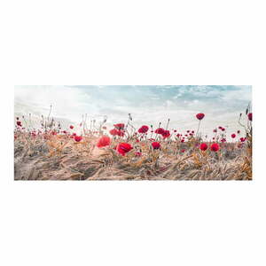 Poppies vászonfestmény, 60 x 150 cm - Styler kép