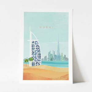 Poszter Dubai, 50x70 cm - Travelposter kép