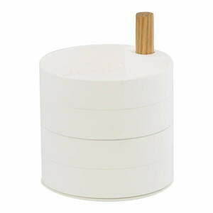Tosca fehér ékszerdoboz bükkfa részletekkel - YAMAZAKI kép