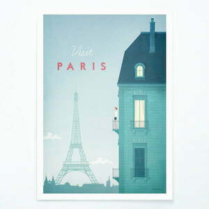 Poszter Paris, 30x40 cm - Travelposter kép
