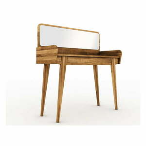 Tölgyfa fésülködőasztal tükörrel 110x45 cm Retro - The Beds kép