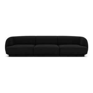 Fekete bársony kanapé 259 cm Miley - Micadoni Home kép