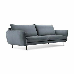 Vienna szürke bársony kanapé, 230 cm - Cosmopolitan Design kép
