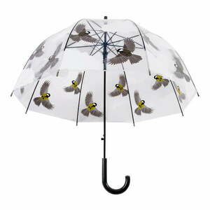 Átlátszó, madármintás esernyő, ⌀ 80, 8 cm - Esschert Design kép