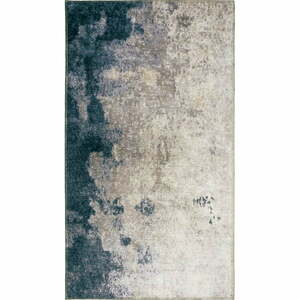 Kék-krémszínű mosható szőnyeg 80x50 cm - Vitaus kép