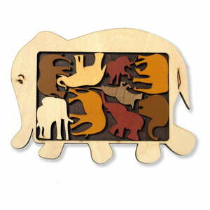 Elephant Parade fa kirakós játék - RecentToys kép