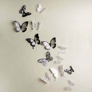 Butterflies Chic 18 darabos, 3D falmatrica szett - Ambiance kép