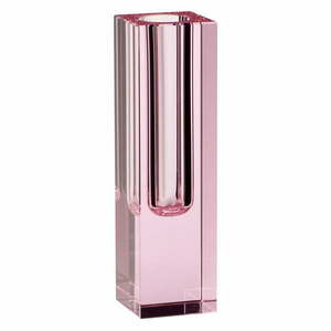 Crystal rózsaszín üveg váza, magasság 18 cm - Hübsch kép
