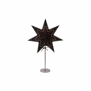 Bobo fekete világító csillag dekoráció, magasság 51 cm - Star Trading kép