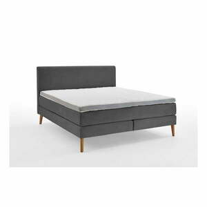 Sötétszürke boxspring ágy 160x200 cm Linea - Meise Möbel kép