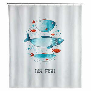 Big Fish mosható zuhanyfüggöny, 180 x 200 cm - Wenko kép