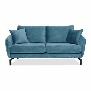 Magic kék bársony kanapé, 190 cm - Scandic kép