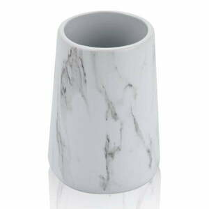 Fehér kerámia fogkefetartó pohár Marble - Tomasucci kép