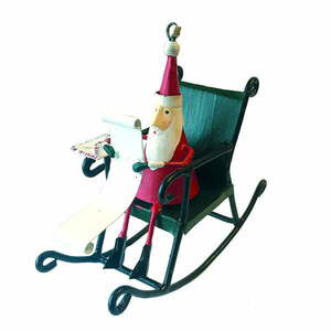 Santa in Rocking Chair karácsonyi függődísz - G-Bork kép