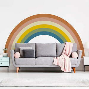 Gyerek falmatrica 158x87 cm Pastel Rainbow – Ambiance kép