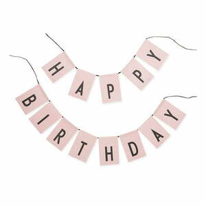 Happy Birthday rózsaszín betűfüzér - Design Letters kép