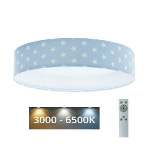 LED Dimmelhető lámpa GALAXY KIDS LED/24W/230V csillagok kék/fehér + távirányító kép