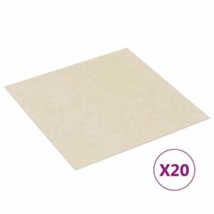 vidaXL 20 db bézs színű öntapadó PVC padlólap 1, 86 m² kép