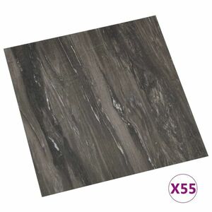 vidaXL 55 db sötétszürke öntapadó PVC padlólap 5, 11 m² kép