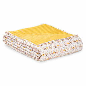 Sárga ágytakaró franciaágyra 200x220 cm Folky – AmeliaHome kép