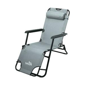 Összecsukható állítható szék szürke/fekete kép