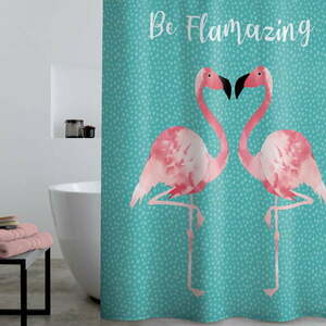 Zuhanyfüggöny 180x180 cm Flamingo - Catherine Lansfield kép