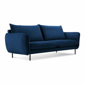 Kék bársony kanapé 160 cm Vienna – Cosmopolitan Design kép