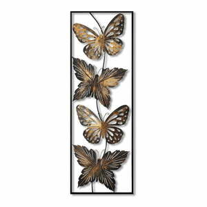 Fém fali dekoráció 100x35 cm Butterfly – Wallity kép