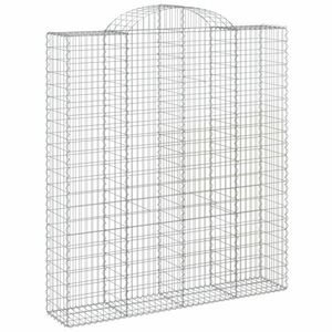 vidaXL íves horganyzott vas gabion kosár 200x50x220/240 cm kép