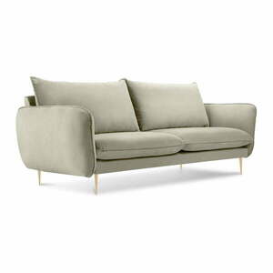 Florence bézs bársony kanapé, 160 cm - Cosmopolitan Design kép